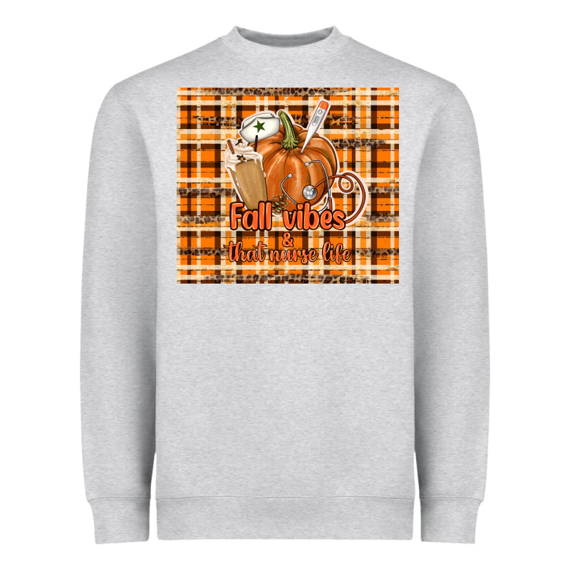 Fall Vibes And That Nurse Life Heavyweight Sweatshirt by TumblerDesignByShophia | Teevron