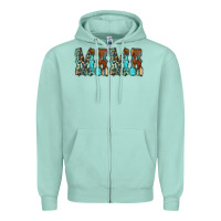 Seafoam Mama Turquoise Tooled Zipper Hoodie - CowCowDesign