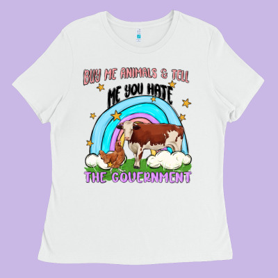 Buy Me Animals Ladies Tee Designed By Maliassmallbusiness