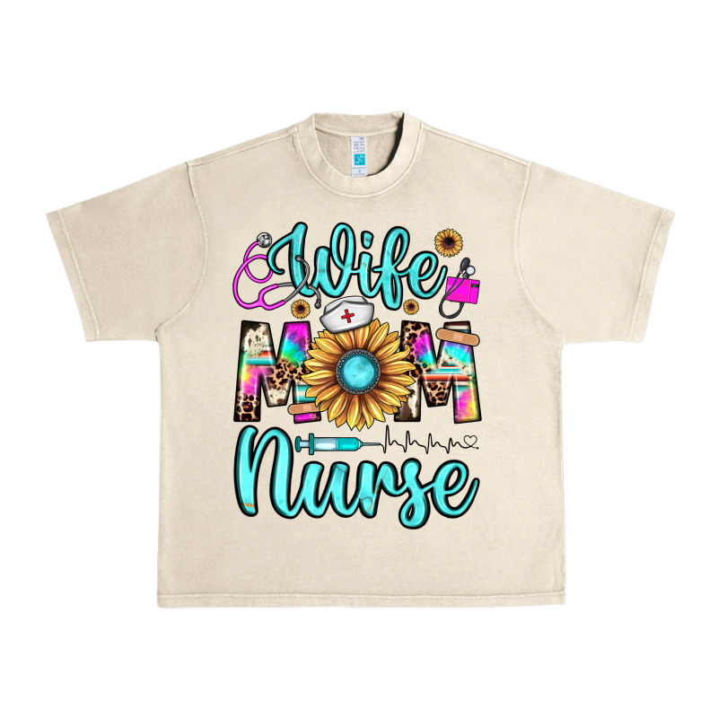 Wife Mom Nurse Urban Heavy Tee by JahusDesignShop | Teevron