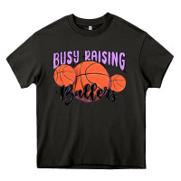 Asphalt busy raising ballers Heavy Core Tee - MaliasSmallBusiness