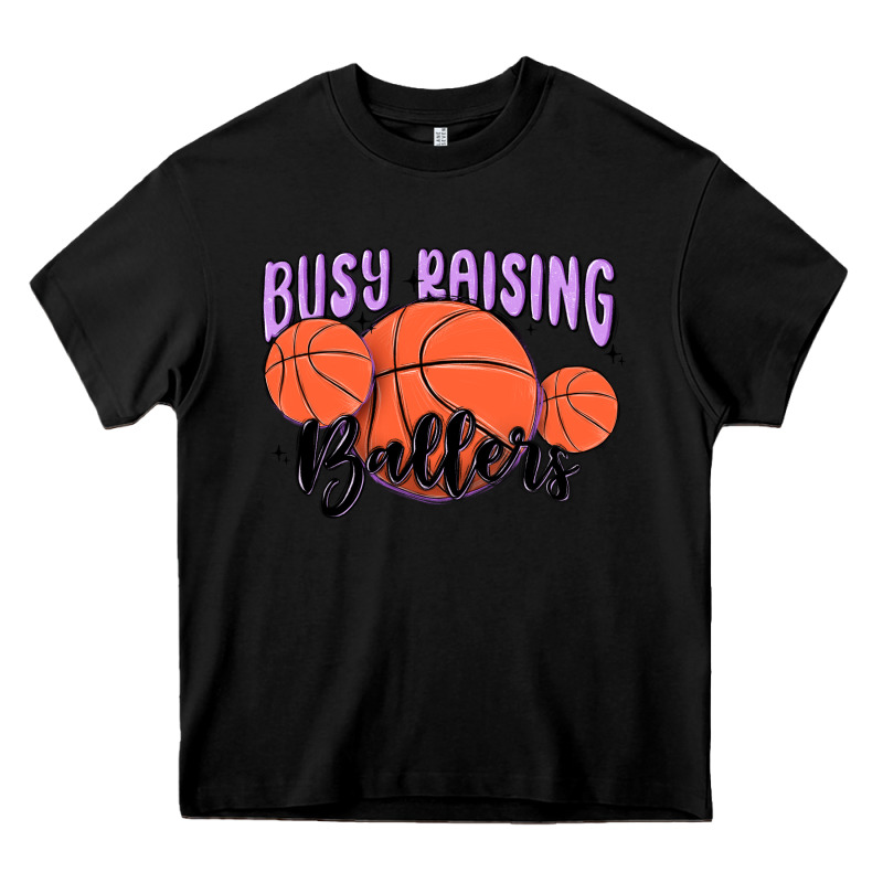 Busy Raising Ballers Heavy Core Tee by MaliasSmallBusiness | Teevron