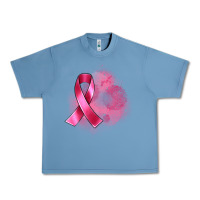 Pebble Blue breast cancer custom name Urban Heavy Tee - Artiststas