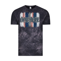 Cloud Black new york baseball team spirit brushstrokes Vintage Tee - Artiststas