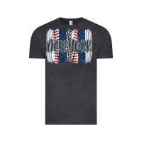 Vintage Black new york baseball team spirit brushstrokes Vintage Tee - Artiststas