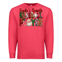 Cardinal santa's favorite baseball player for christmas Premium Sweatshirt - FaDigitalArtStudio