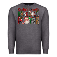 Charcoal Heather santa's favorite baseball player for christmas Premium Sweatshirt - FaDigitalArtStudio