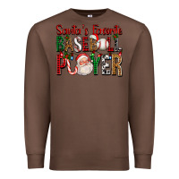Chestnut santa's favorite baseball player for christmas Premium Sweatshirt - FaDigitalArtStudio