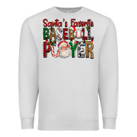 Dove Grey santa's favorite baseball player for christmas Premium Sweatshirt - FaDigitalArtStudio