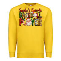 Lemon santa's favorite baseball player for christmas Premium Sweatshirt - FaDigitalArtStudio