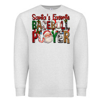 Oatmeal Heather santa's favorite baseball player for christmas Premium Sweatshirt - FaDigitalArtStudio