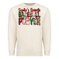 Sandshell santa's favorite baseball player for christmas Premium Sweatshirt - FaDigitalArtStudio