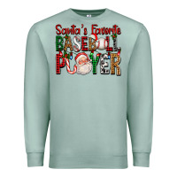 Seafoam santa's favorite baseball player for christmas Premium Sweatshirt - FaDigitalArtStudio