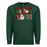 Sports Green santa's favorite baseball player for christmas Premium Sweatshirt - FaDigitalArtStudio
