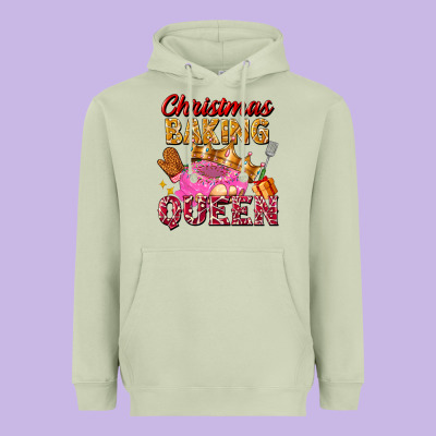 Christmas Baking Queen Heavyweight Hoodie Designed By Fadigitalartstudio