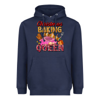 Navy christmas baking queen Heavyweight Hoodie - FaDigitalArtStudio