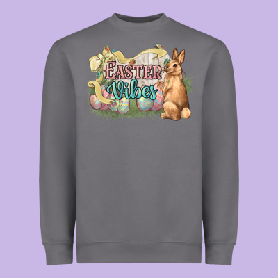 Easter Vibes Easter Day Heavyweight Sweatshirt Designed By Howdyjamesfarm