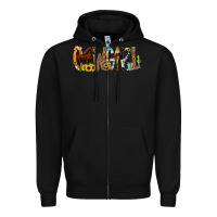 Black Cowgirl Horse Min Zipper Hoodie - CowCowDesign