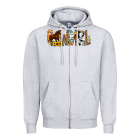 Heather Grey Cowgirl Horse Min Zipper Hoodie - CowCowDesign