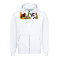 White Cowgirl Horse Min Zipper Hoodie - CowCowDesign