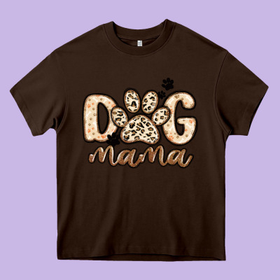 Dog Mama Heavy Core Tee Designed By Maliassmallbusiness