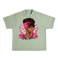 Oil Green breast cancer afro woman Urban Heavy Tee - Artiststas