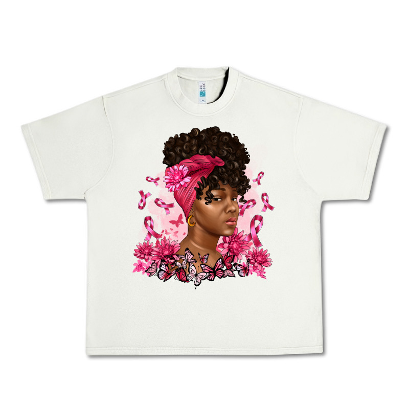 Breast Cancer Afro Woman Urban Heavy Tee by Artiststas | Teevron