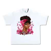 White breast cancer afro woman Urban Heavy Tee - Artiststas