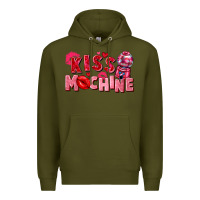 Army Green Kiss machine Valentine's Day Premium Hoodie - FaDigitalArtStudio
