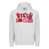 Dove Grey Kiss machine Valentine's Day Premium Hoodie - FaDigitalArtStudio