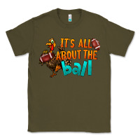 Army Green It's All About The Ball Classic Tee - LillyAllenDesigns