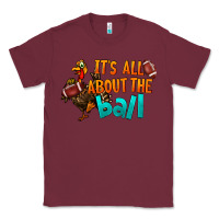Burgundy It's All About The Ball Classic Tee - LillyAllenDesigns