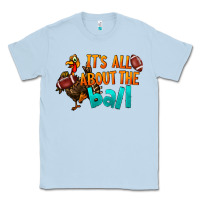 Dusty Blue It's All About The Ball Classic Tee - LillyAllenDesigns