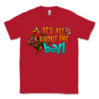 Red It's All About The Ball Classic Tee - LillyAllenDesigns