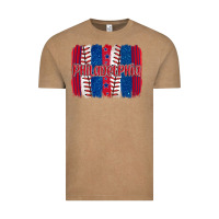 Vintage Coffee philadelphia baseball team spirit brushstrokes Vintage Tee - Artiststas