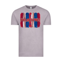 Vintage Zinc philadelphia baseball team spirit brushstrokes Vintage Tee - Artiststas