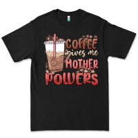 Black coffee gives me mother powers Premium Tee - MaliasSmallBusiness