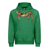 Emerald Gecko Lizard Illustrations Urban Hoodie - LillyAllenDesigns