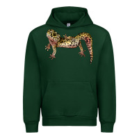 Forest Green Gecko Lizard Illustrations Urban Hoodie - LillyAllenDesigns