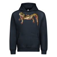 Navy Gecko Lizard Illustrations Urban Hoodie - LillyAllenDesigns