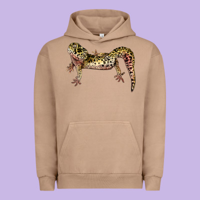 Gecko Lizard Illustrations Urban Hoodie Designed By Lillyallendesigns