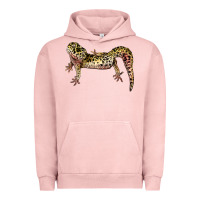 Pigment Salmon Gecko Lizard Illustrations Urban Hoodie - LillyAllenDesigns