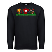 Black trophy cup american football uniform libbey glass Premium Sweatshirt - BundleAndBundleShop