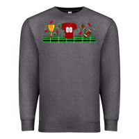Charcoal Heather trophy cup american football uniform libbey glass Premium Sweatshirt - BundleAndBundleShop