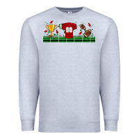 Heather Grey trophy cup american football uniform libbey glass Premium Sweatshirt - BundleAndBundleShop