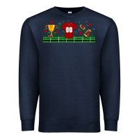 Navy trophy cup american football uniform libbey glass Premium Sweatshirt - BundleAndBundleShop