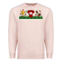 Pale Pink trophy cup american football uniform libbey glass Premium Sweatshirt - BundleAndBundleShop