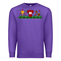 Purple trophy cup american football uniform libbey glass Premium Sweatshirt - BundleAndBundleShop