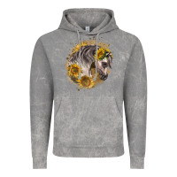 Cloud Rock arabian horse with sunflowers Vintage Hoodie - LillyAllenDesigns