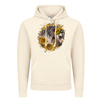 Vintage Artic arabian horse with sunflowers Vintage Hoodie - LillyAllenDesigns